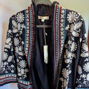 Lovestitch Embroidered Bolero Jacket NWT